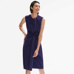 Taylor Dress Deep Indigo Blue Midi | Size 2